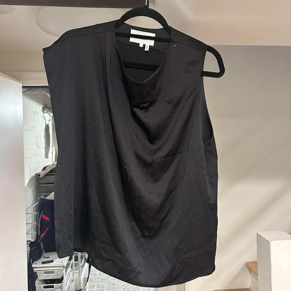 Ba&sh black cowl neck shirt